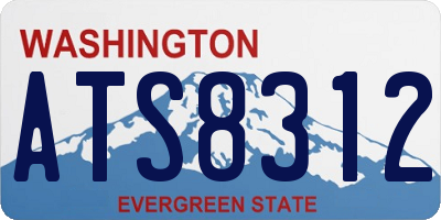 WA license plate ATS8312