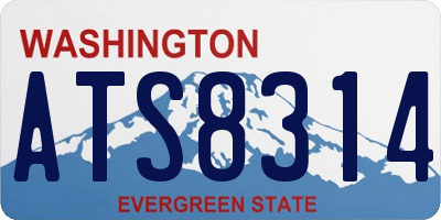 WA license plate ATS8314