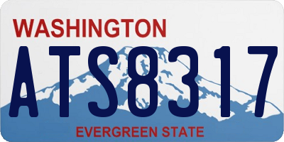 WA license plate ATS8317