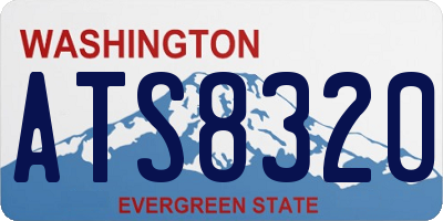 WA license plate ATS8320