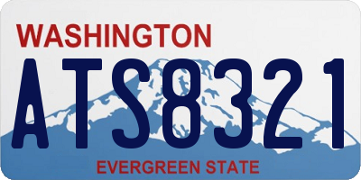 WA license plate ATS8321