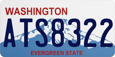 WA license plate ATS8322