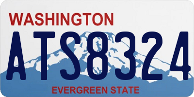 WA license plate ATS8324