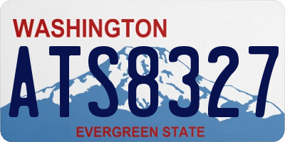 WA license plate ATS8327