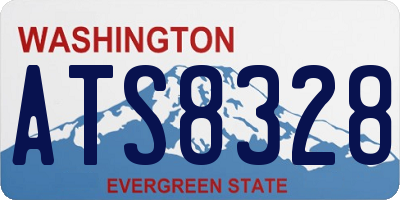 WA license plate ATS8328