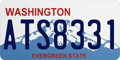 WA license plate ATS8331
