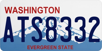 WA license plate ATS8332