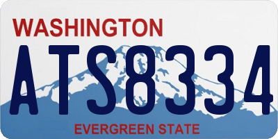 WA license plate ATS8334