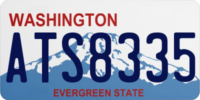 WA license plate ATS8335