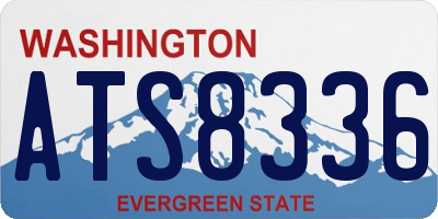 WA license plate ATS8336