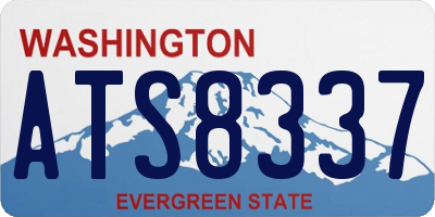 WA license plate ATS8337