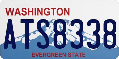 WA license plate ATS8338