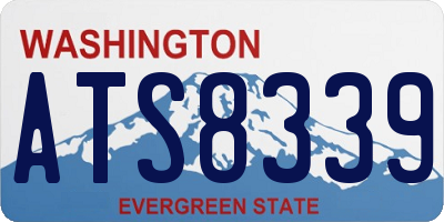 WA license plate ATS8339