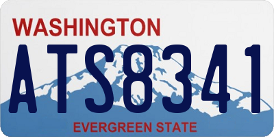 WA license plate ATS8341