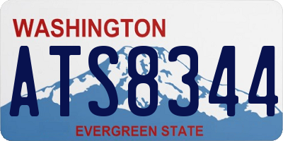 WA license plate ATS8344