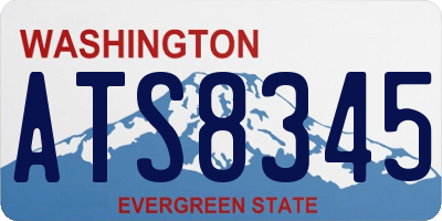 WA license plate ATS8345