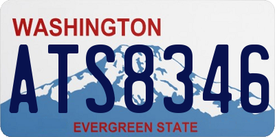 WA license plate ATS8346