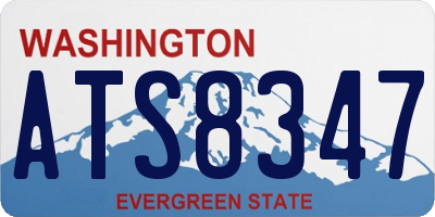 WA license plate ATS8347