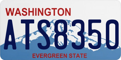 WA license plate ATS8350