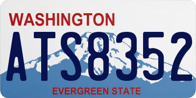 WA license plate ATS8352