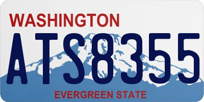 WA license plate ATS8355