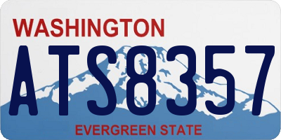 WA license plate ATS8357