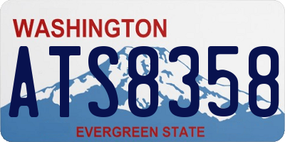WA license plate ATS8358