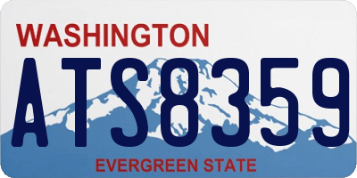 WA license plate ATS8359