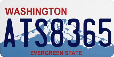 WA license plate ATS8365