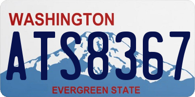 WA license plate ATS8367