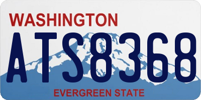 WA license plate ATS8368