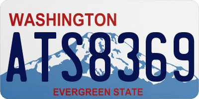 WA license plate ATS8369