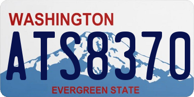 WA license plate ATS8370