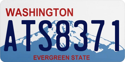 WA license plate ATS8371