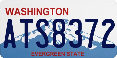 WA license plate ATS8372
