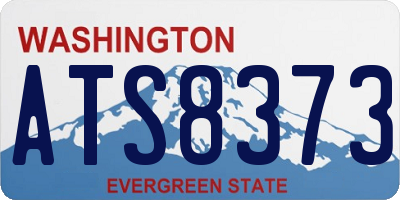 WA license plate ATS8373