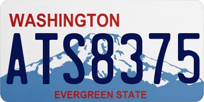 WA license plate ATS8375