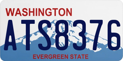 WA license plate ATS8376