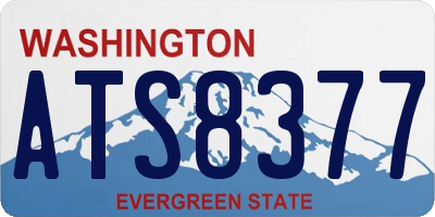 WA license plate ATS8377