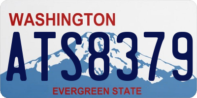 WA license plate ATS8379