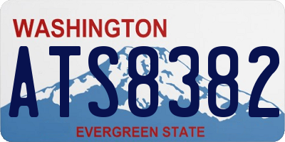 WA license plate ATS8382