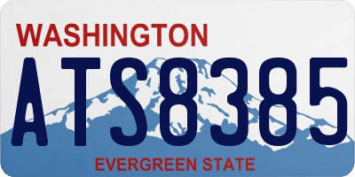 WA license plate ATS8385