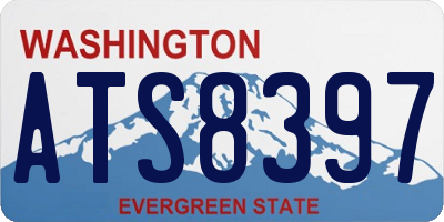 WA license plate ATS8397