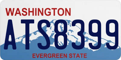 WA license plate ATS8399