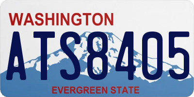 WA license plate ATS8405