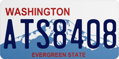 WA license plate ATS8408