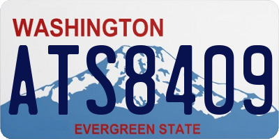 WA license plate ATS8409