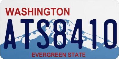 WA license plate ATS8410