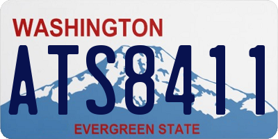 WA license plate ATS8411