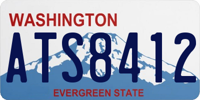 WA license plate ATS8412